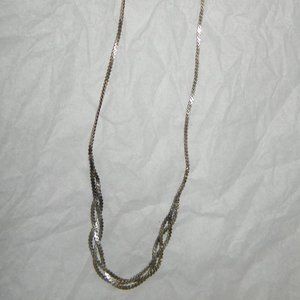 STUNNING STERLING SILVER NECKLACE WITH DECORATIVE